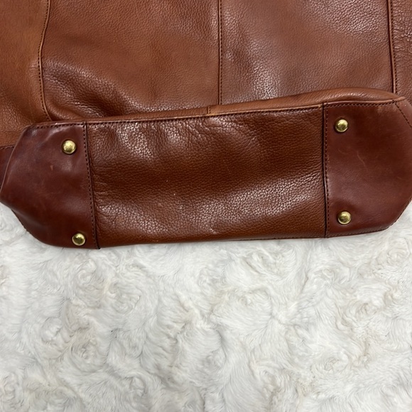 Leather Co. by Liz Claiborne‎ Brown Leather Tote - Picture 4 of 11